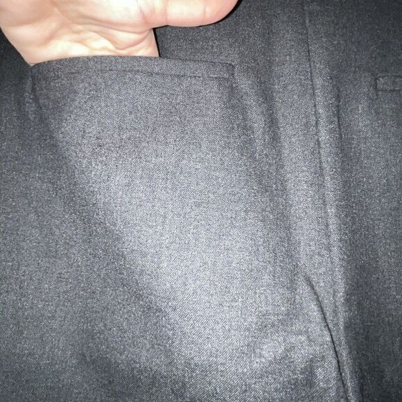 Chicos Pants Women’s Size 2.5R 14 Gray Pull On Wide‎ Leg Relaxed High Rise - Picture 7 of 14